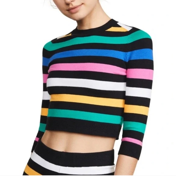 Joostricot Cropped Sweater Top Silk Blend NWT - Picture 1 of 4